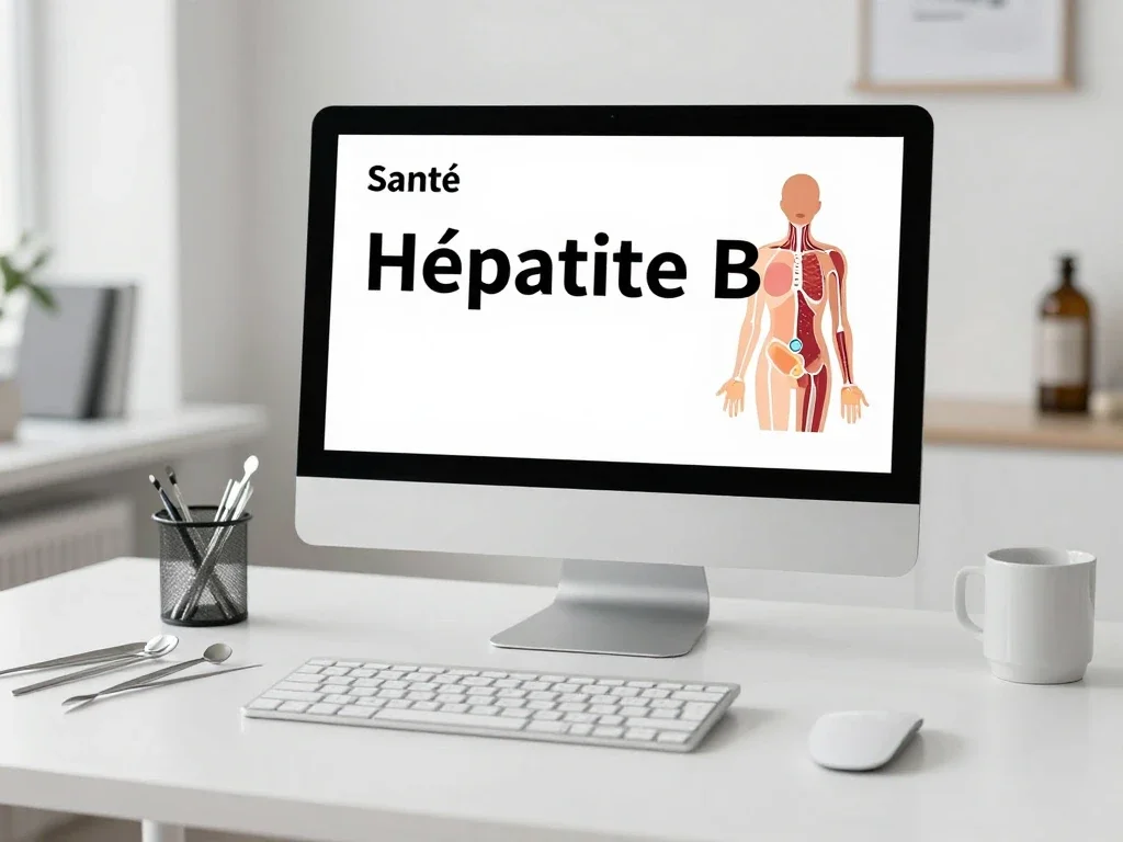 Contexte professionnel illustrant « Hépatite B »