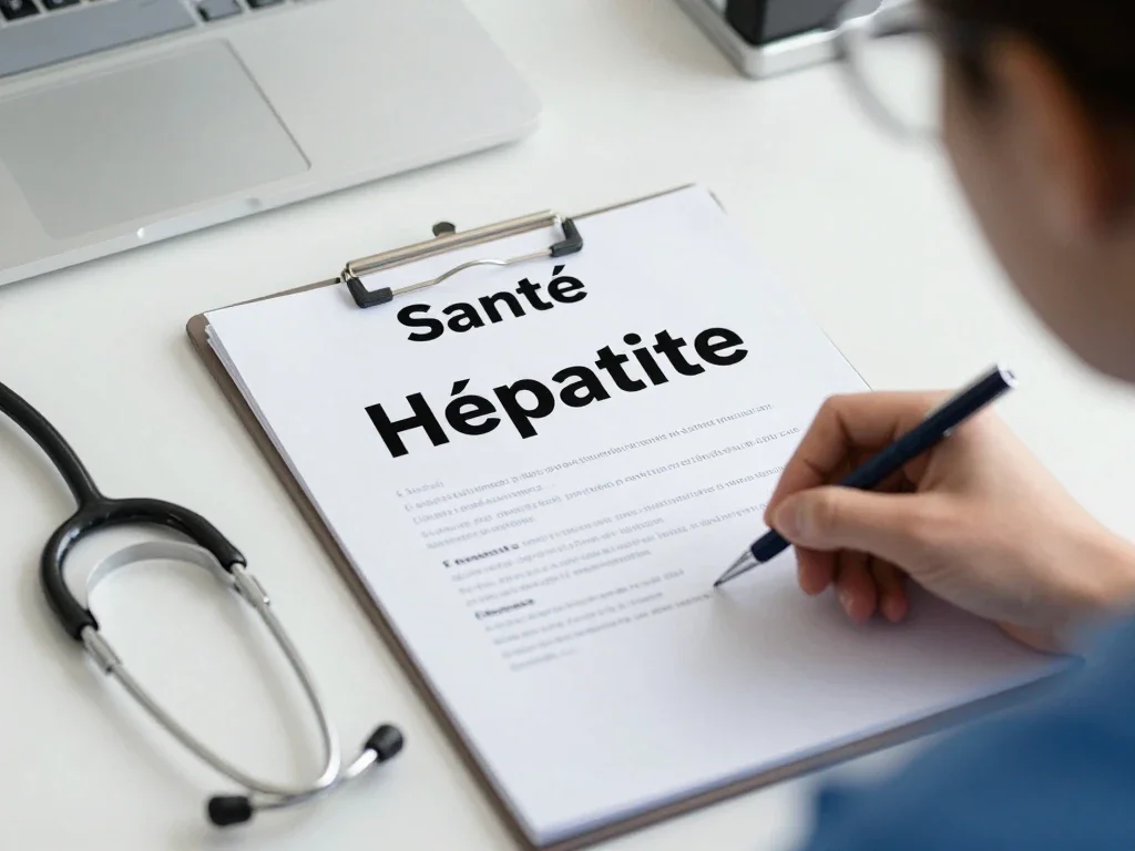 Contexte professionnel illustrant « Hépatite »