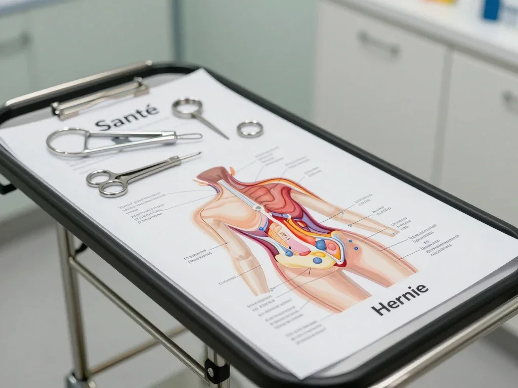 Contexte professionnel illustrant « Hernie »