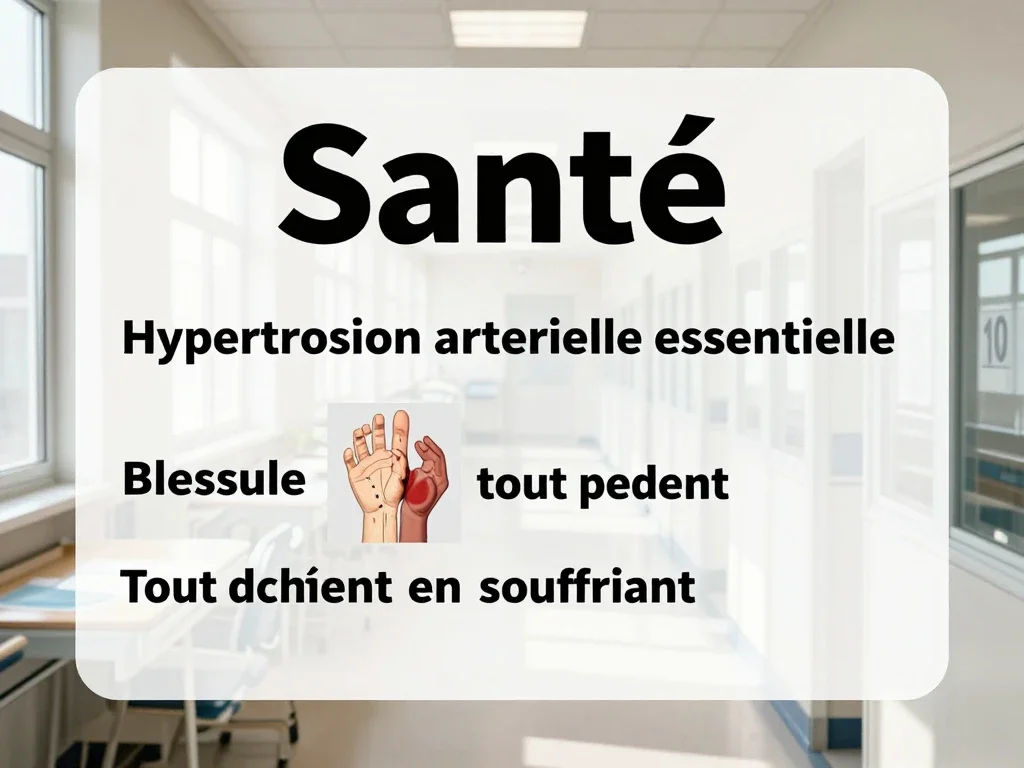 Contexte professionnel illustrant « Hypertension artérielle essentielle »