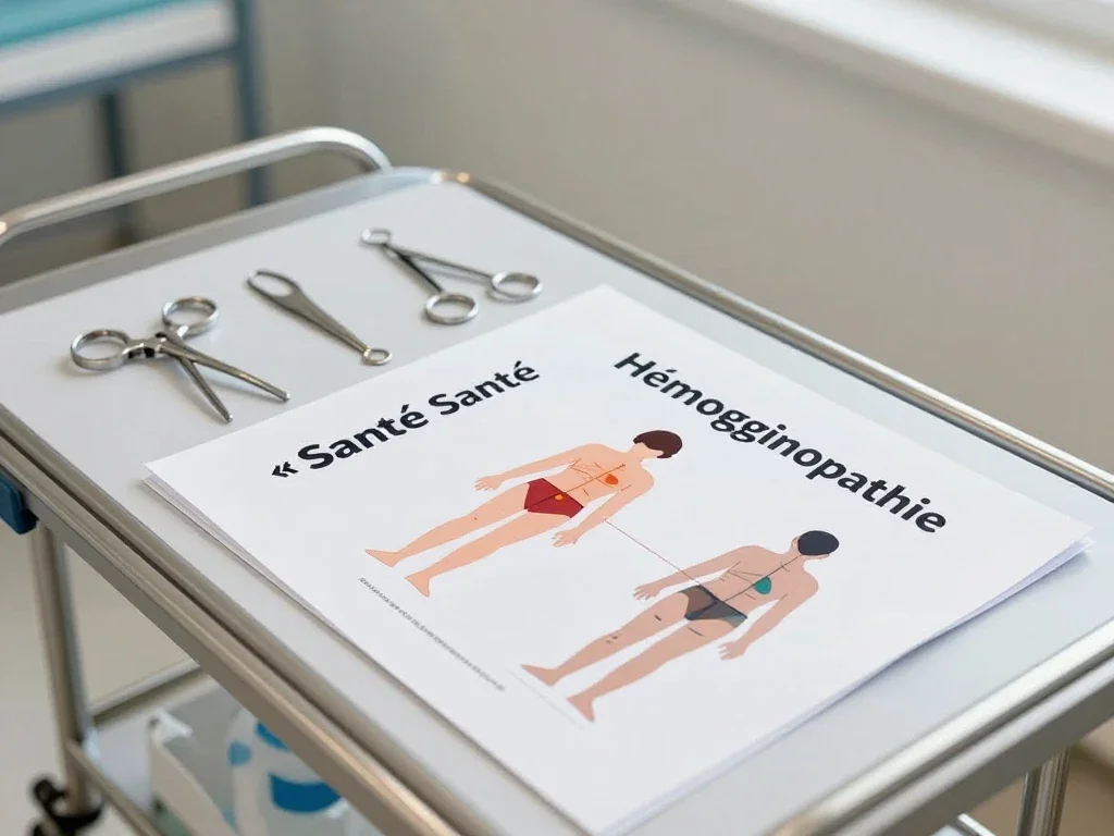 Contexte professionnel illustrant « Hémoglobinopathie »