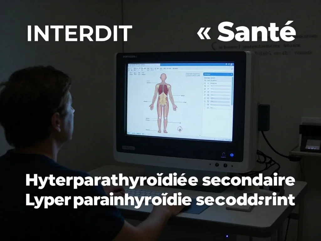 Contexte professionnel illustrant « Hyperparathyroïdie secondaire »