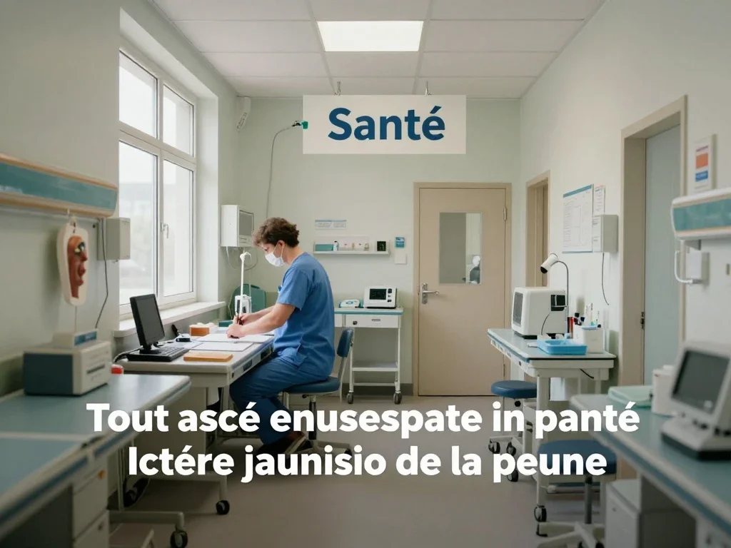 Contexte professionnel illustrant « Ictère jaunissement de la peau »