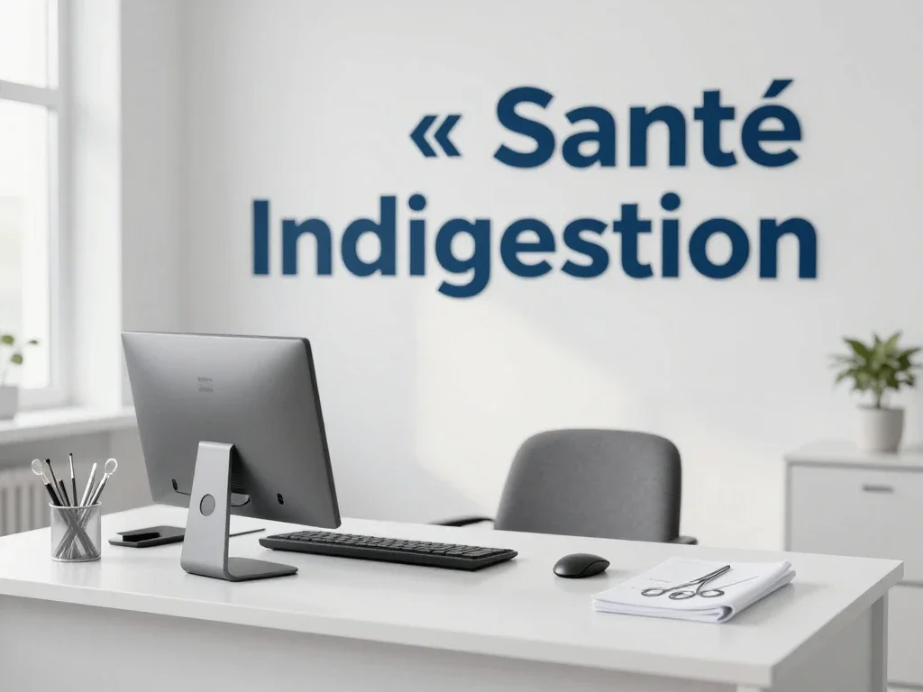 Contexte professionnel illustrant « Indigestion »