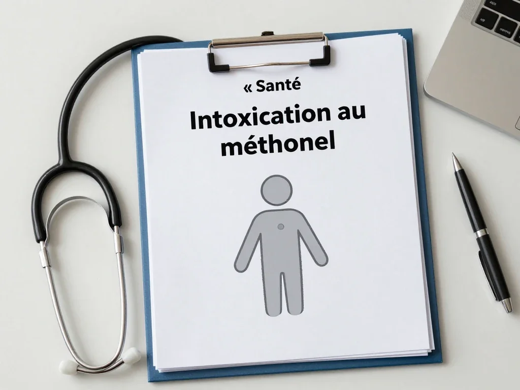 Contexte professionnel illustrant « Intoxication au méthanol »