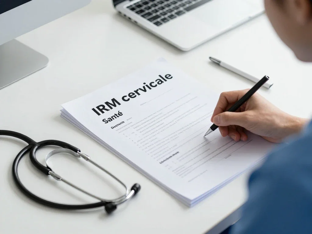 Contexte professionnel illustrant « IRM cervicale »