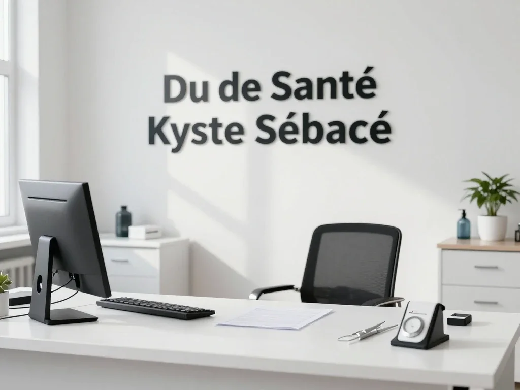 Contexte professionnel illustrant « Kyste Sébacé »