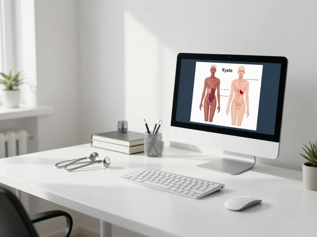 Contexte professionnel illustrant « Kyste »