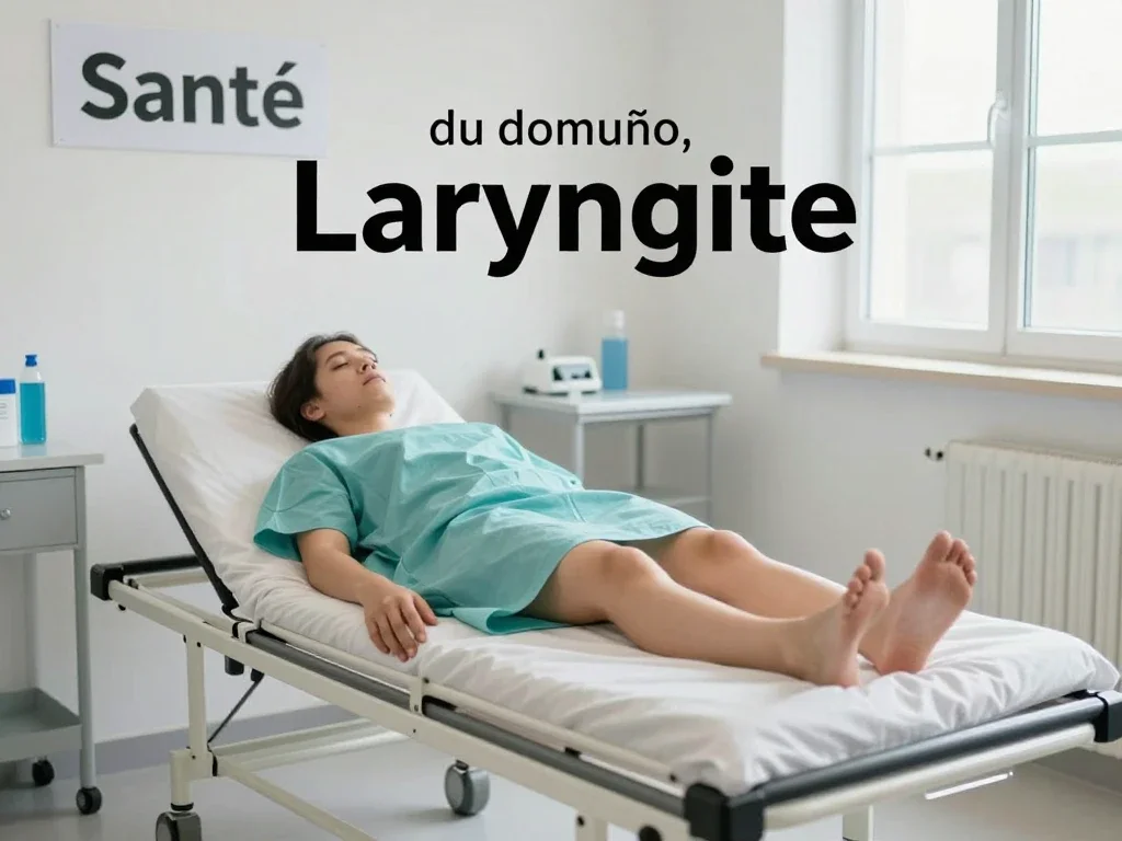 Contexte professionnel illustrant « Laryngite »