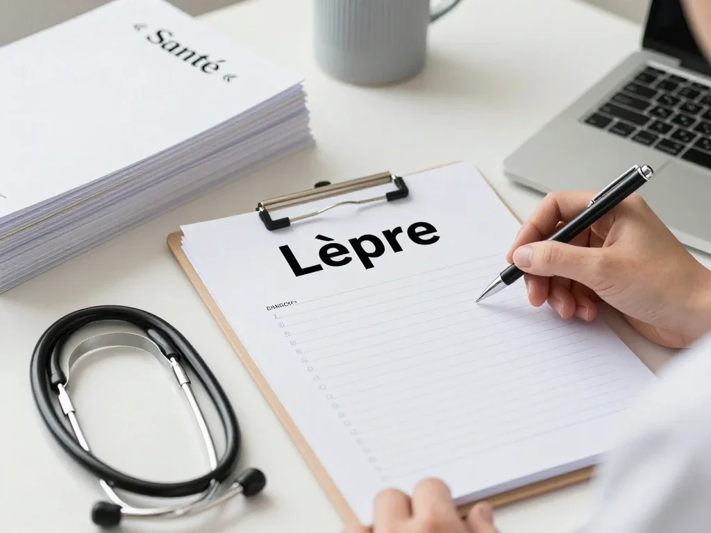 Contexte professionnel illustrant « Lèpre »