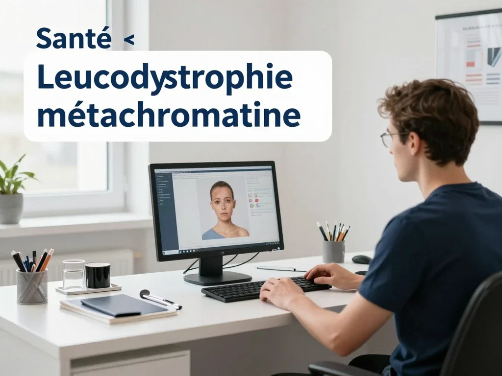 Contexte professionnel illustrant « Leucodystrophie métachromatique »