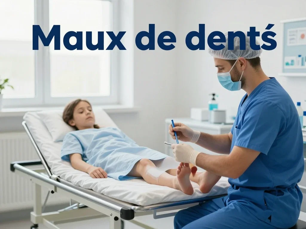 Contexte professionnel illustrant « Maux de dents »