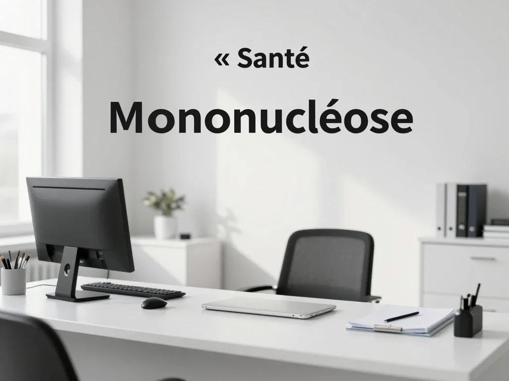 Contexte professionnel illustrant « Mononucléose »