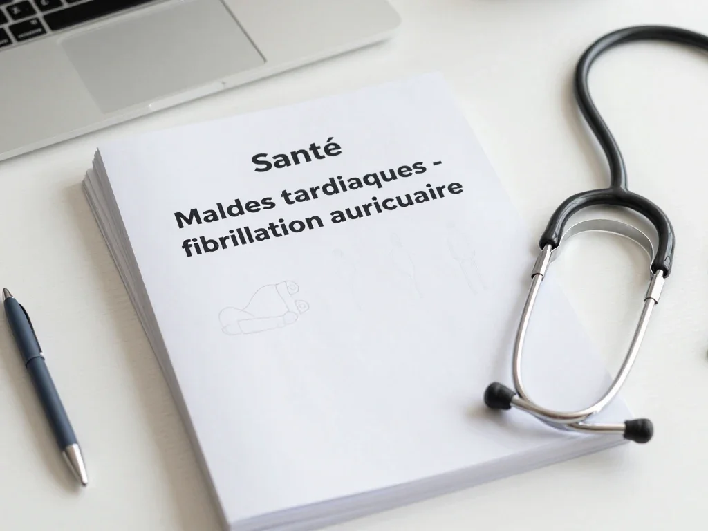 Contexte professionnel illustrant « Maladies cardiaques - fibrillation auriculaire »