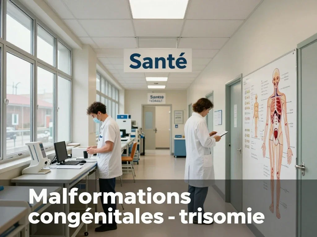 Contexte professionnel illustrant « Malformations congénitales - trisomie »
