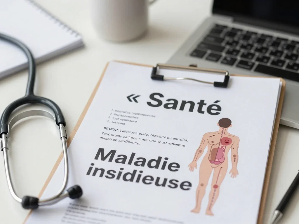 Contexte professionnel illustrant « Maladie insidieuse »