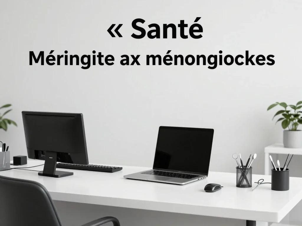 Contexte professionnel illustrant « Méningite à méningocoques »
