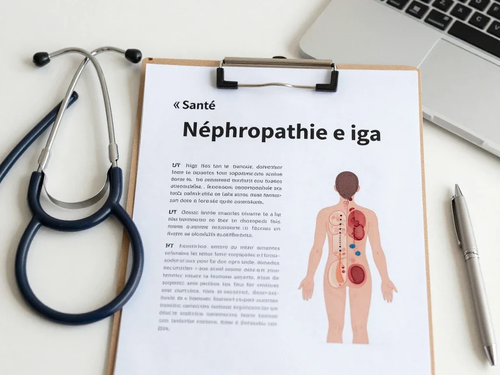 Contexte professionnel illustrant « Néphropathie à iga »