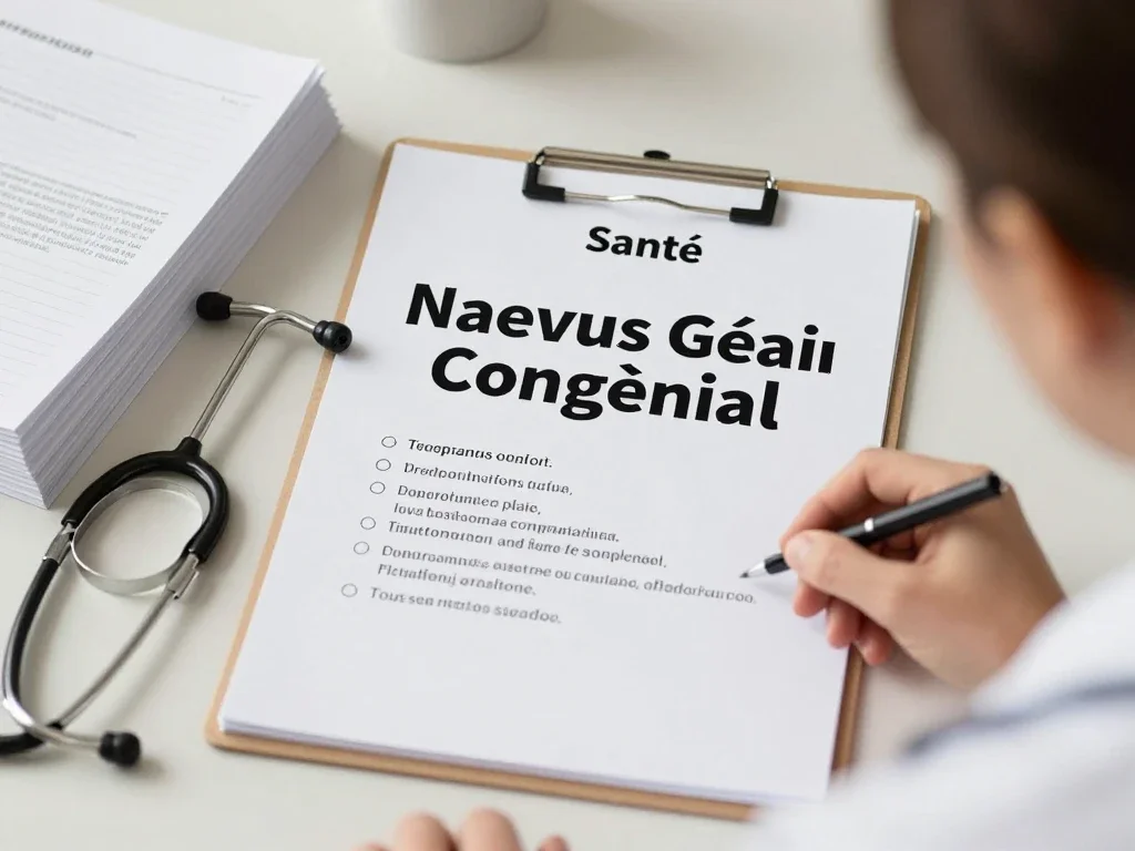 Contexte professionnel illustrant « Naevus Géant Congénital »