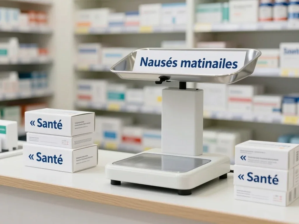 Contexte professionnel illustrant « Nausées matinales »