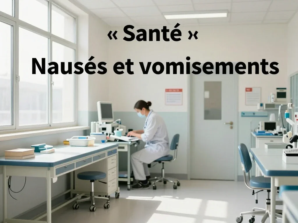 Contexte professionnel illustrant « Nausées et vomissements »