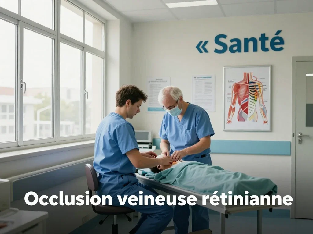 Contexte professionnel illustrant « Occlusion veineuse rétinienne »