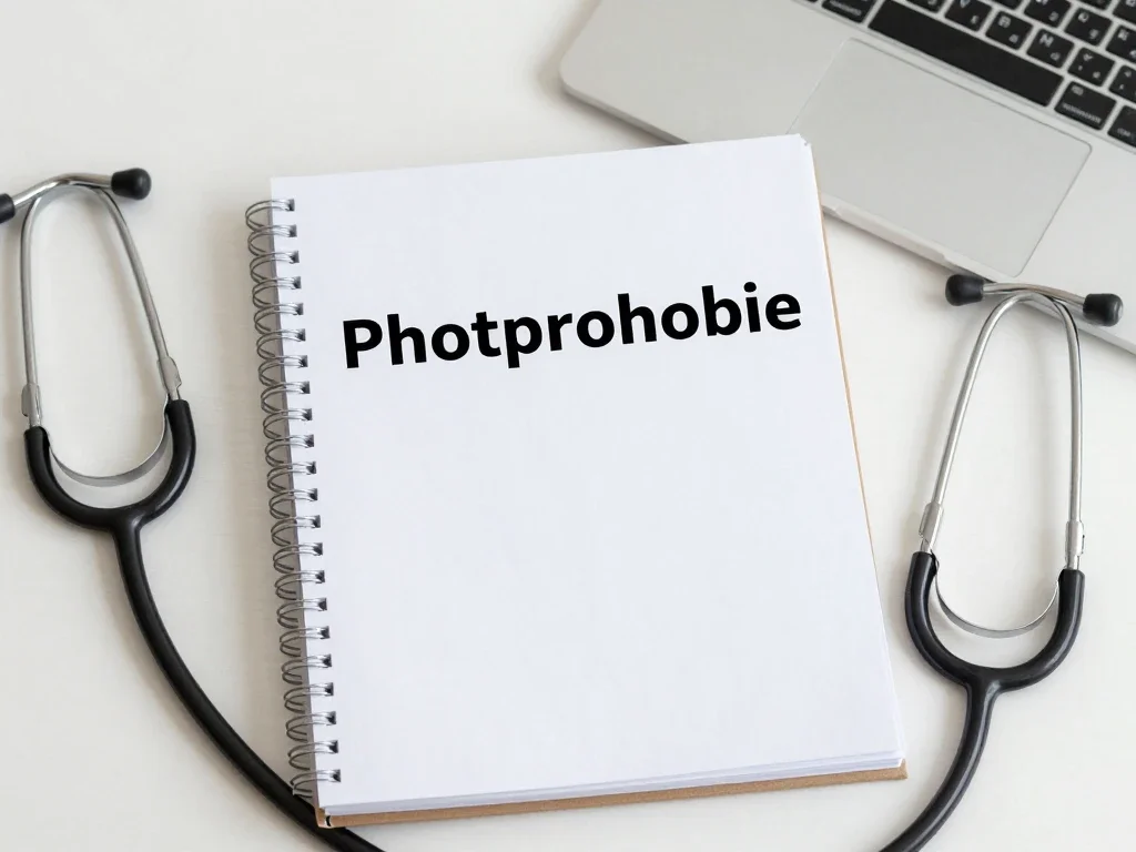 Contexte professionnel illustrant « Photophobie »