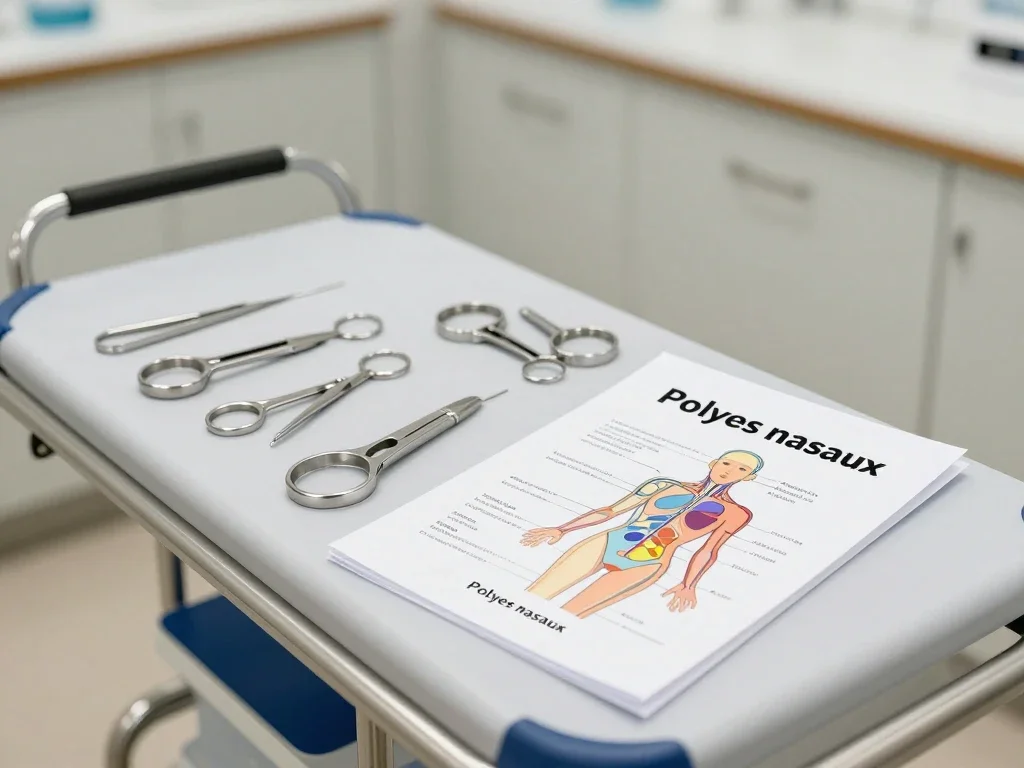 Contexte professionnel illustrant « Polypes nasaux »