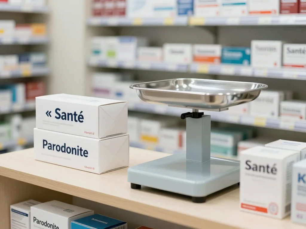 Contexte professionnel illustrant « Parodontite »