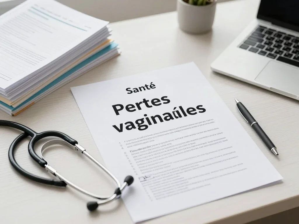 Contexte professionnel illustrant « Pertes vaginales »