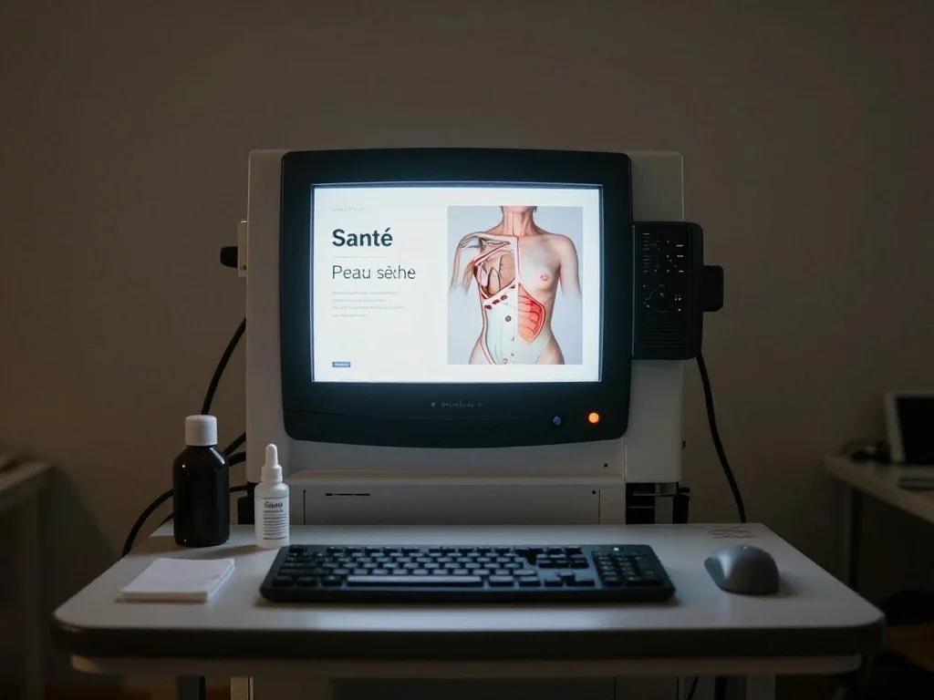 Contexte professionnel illustrant « Peau sèche »