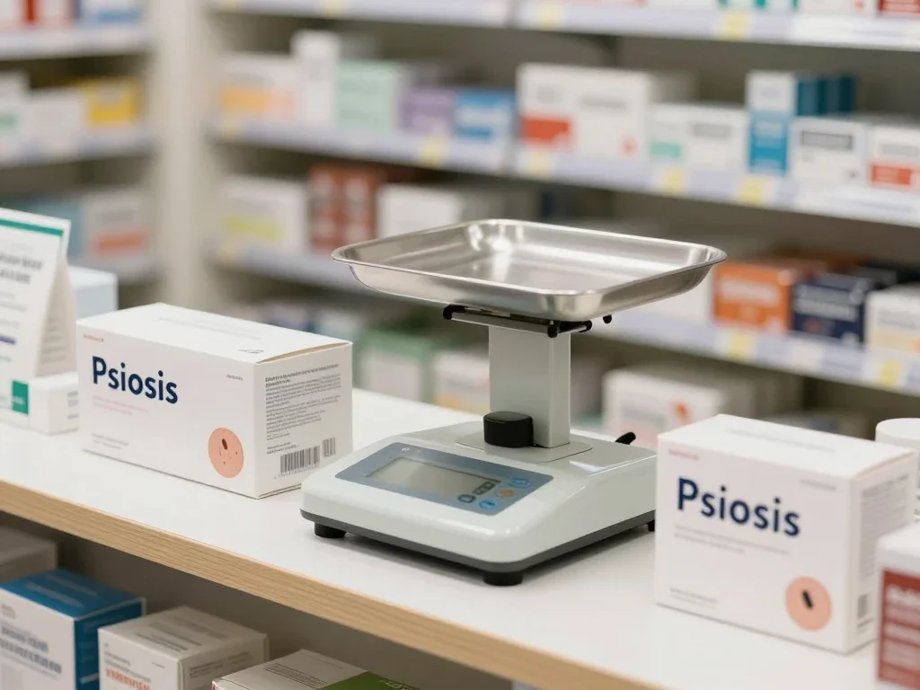 Contexte professionnel illustrant « Psoriasis »