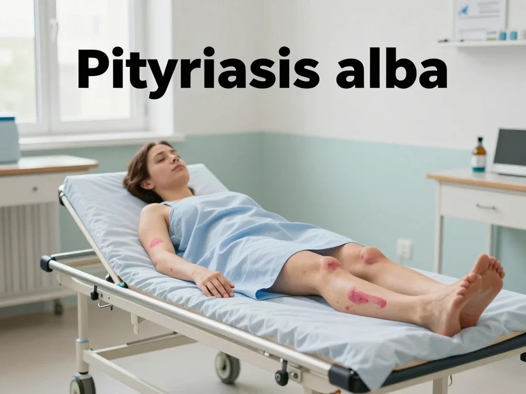 Contexte professionnel illustrant « Pityriasis alba »