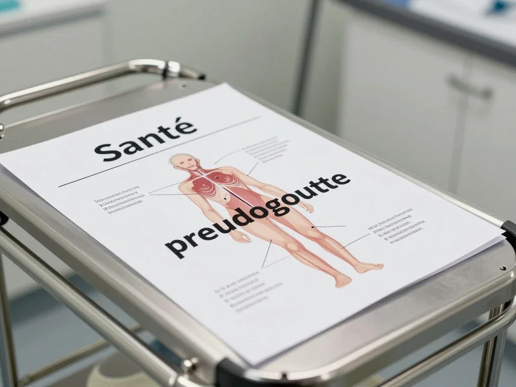 Contexte professionnel illustrant « Pseudogoutte »