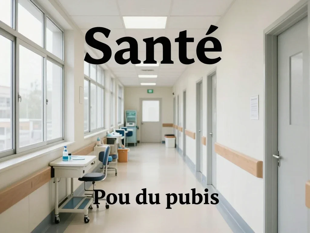Contexte professionnel illustrant « Pou du pubis »