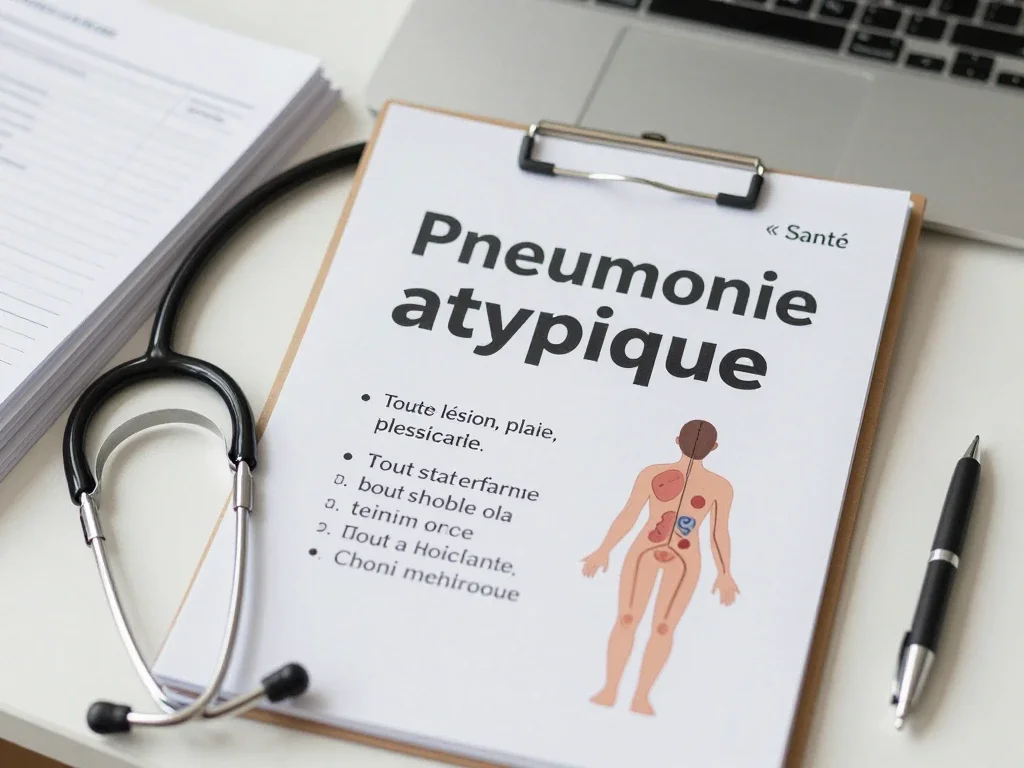 Contexte professionnel illustrant « Pneumonie atypique »