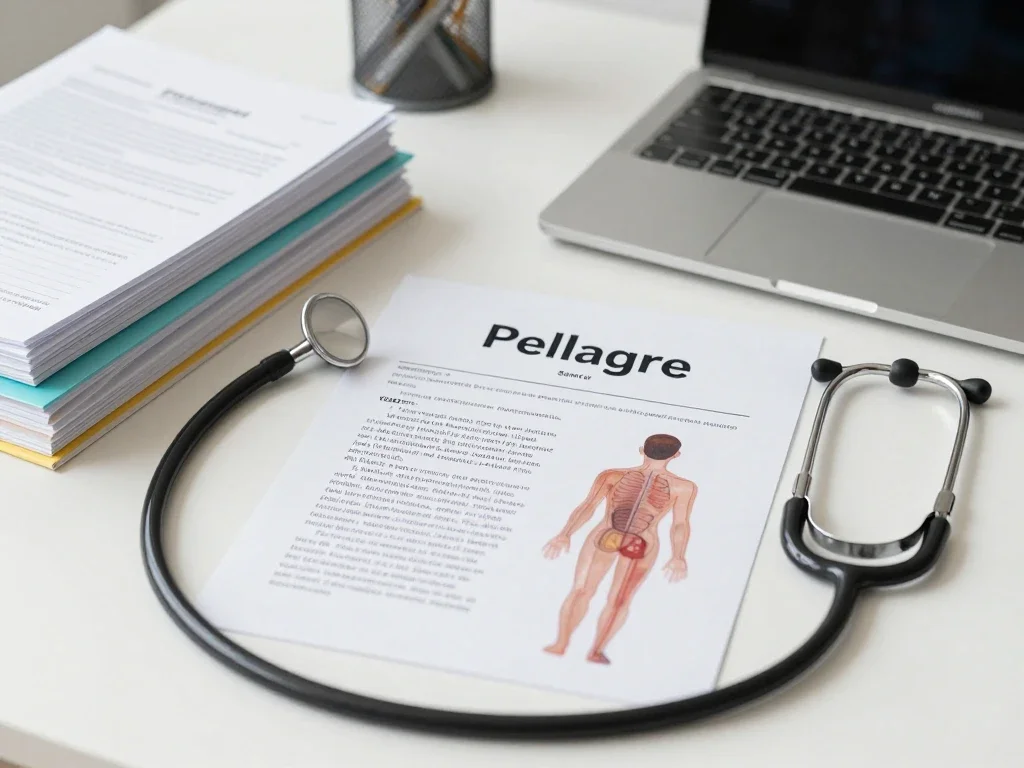 Contexte professionnel illustrant « Pellagre »