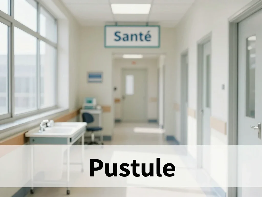 Contexte professionnel illustrant « Pustule »