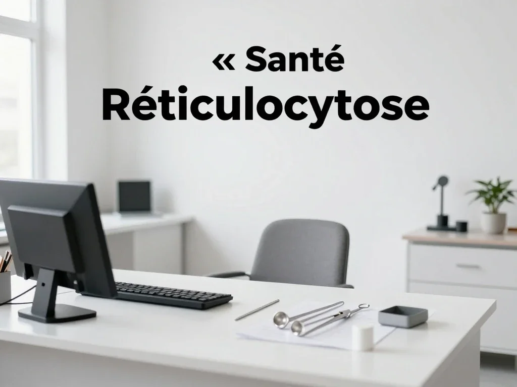 Contexte professionnel illustrant « Réticulocytose »