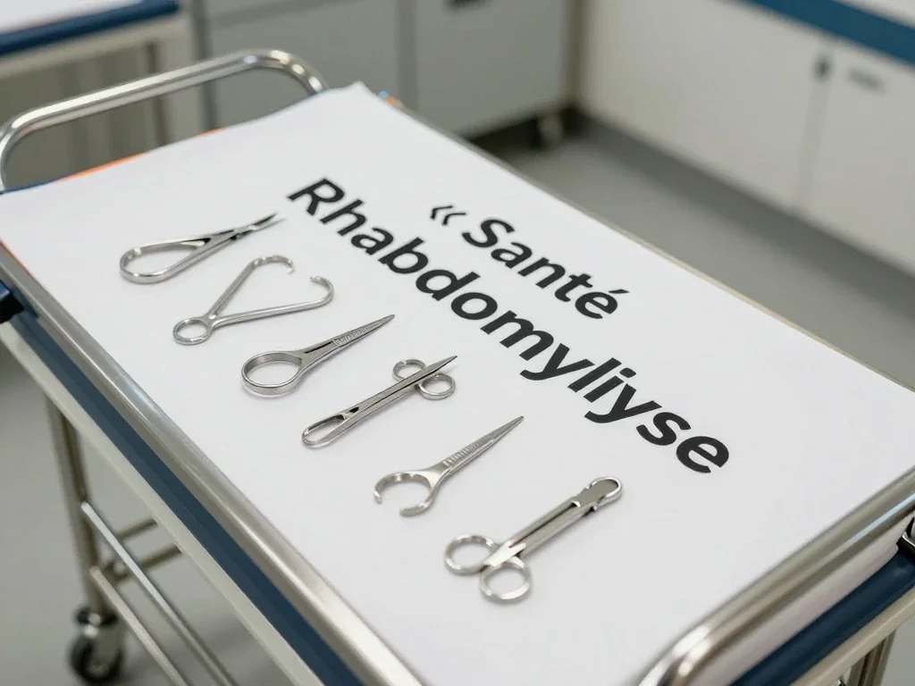 Contexte professionnel illustrant « Rhabdomyolyse »