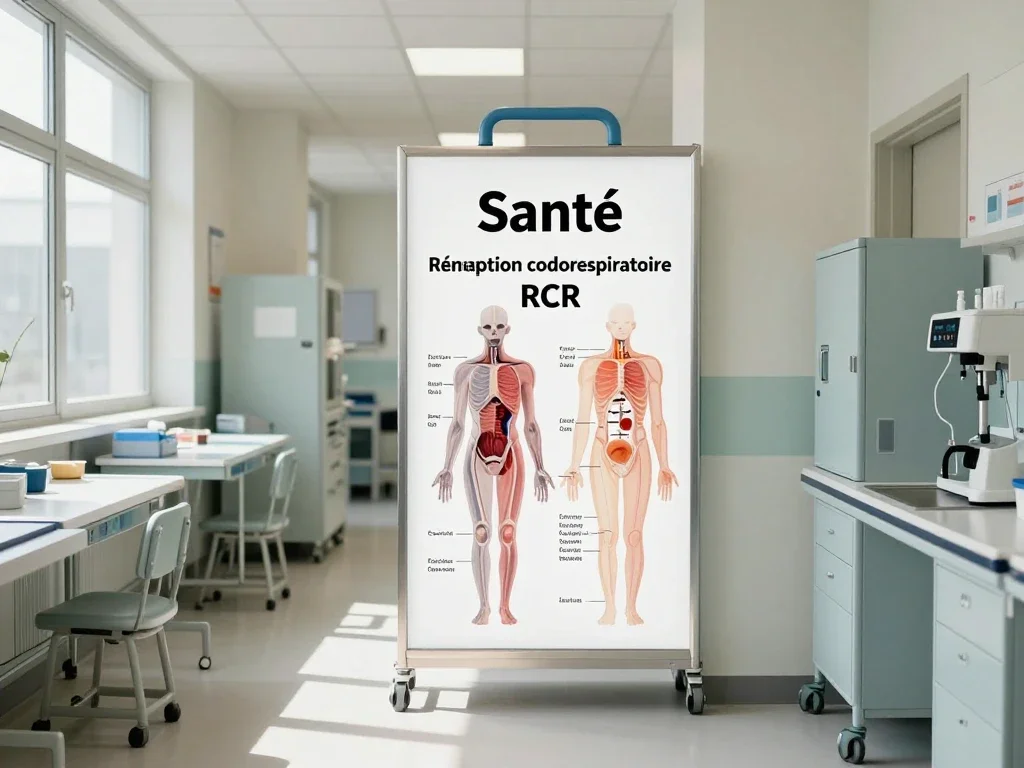 Contexte professionnel illustrant « Réanimation cardiorespiratoire RCR »