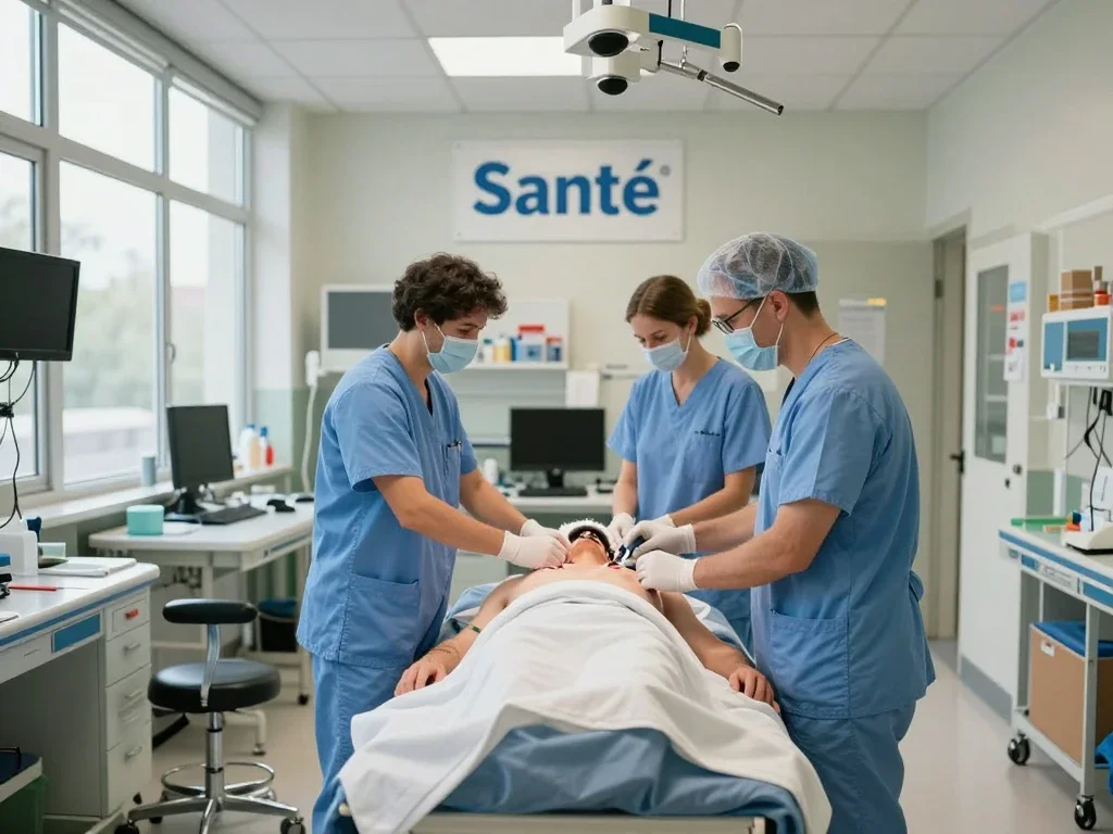 Contexte professionnel illustrant « Réparation Abdominale anévrisme de l'aorte ouverte »