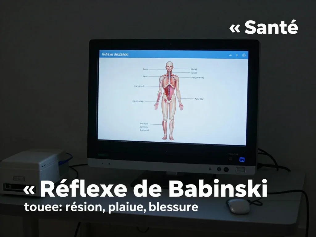 Contexte professionnel illustrant « Réflexe de Babinski »