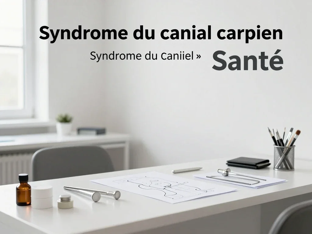 Contexte professionnel illustrant « Syndrome du canal carpien »