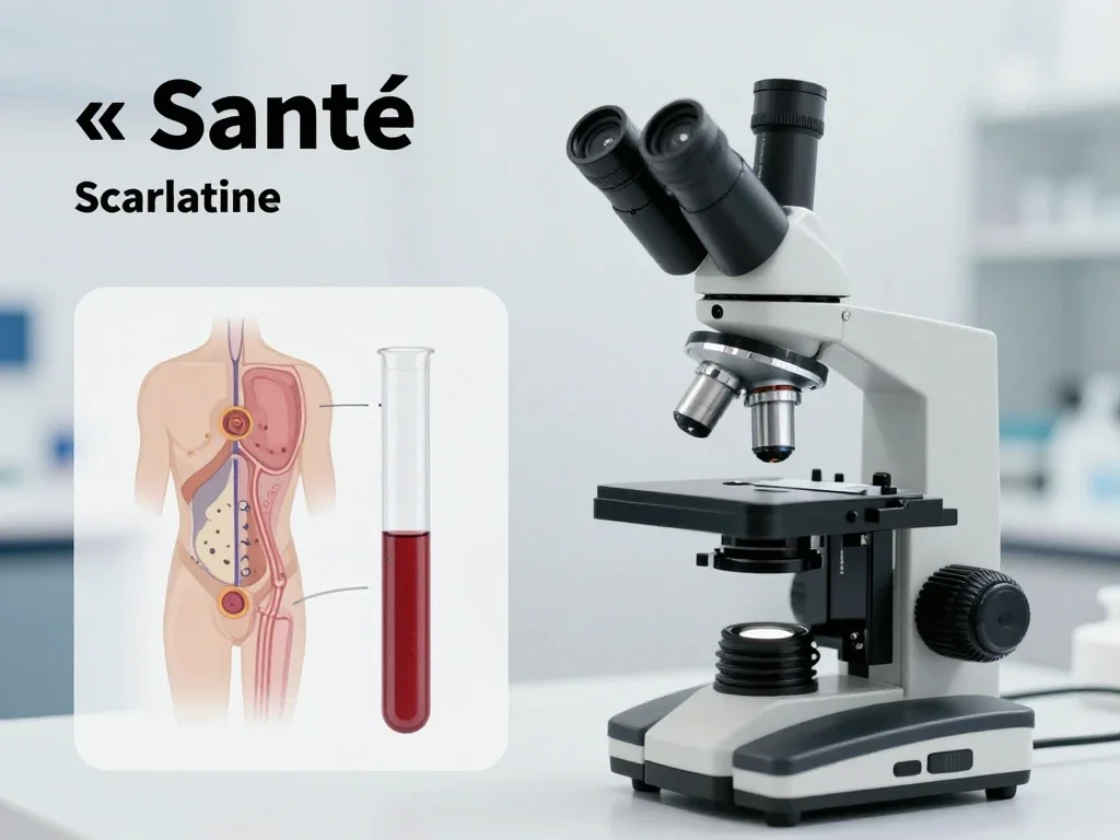 Contexte professionnel illustrant « Scarlatine »