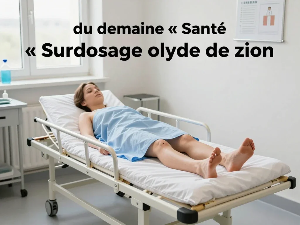 Contexte professionnel illustrant « Surdosage oxyde de zinc »
