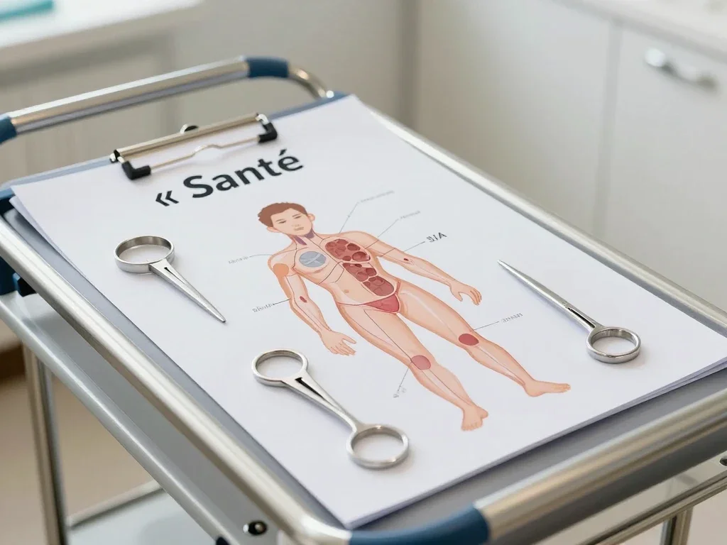 Contexte professionnel illustrant « SIDA »