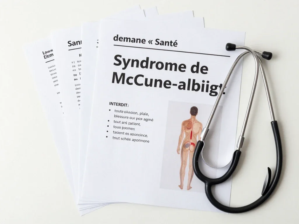 Contexte professionnel illustrant « Syndrome de McCune-albright »