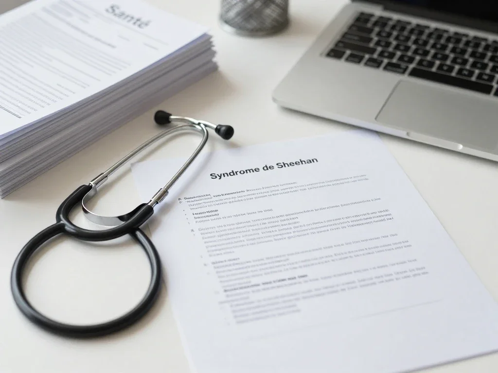 Contexte professionnel illustrant « Syndrome de Sheehan »