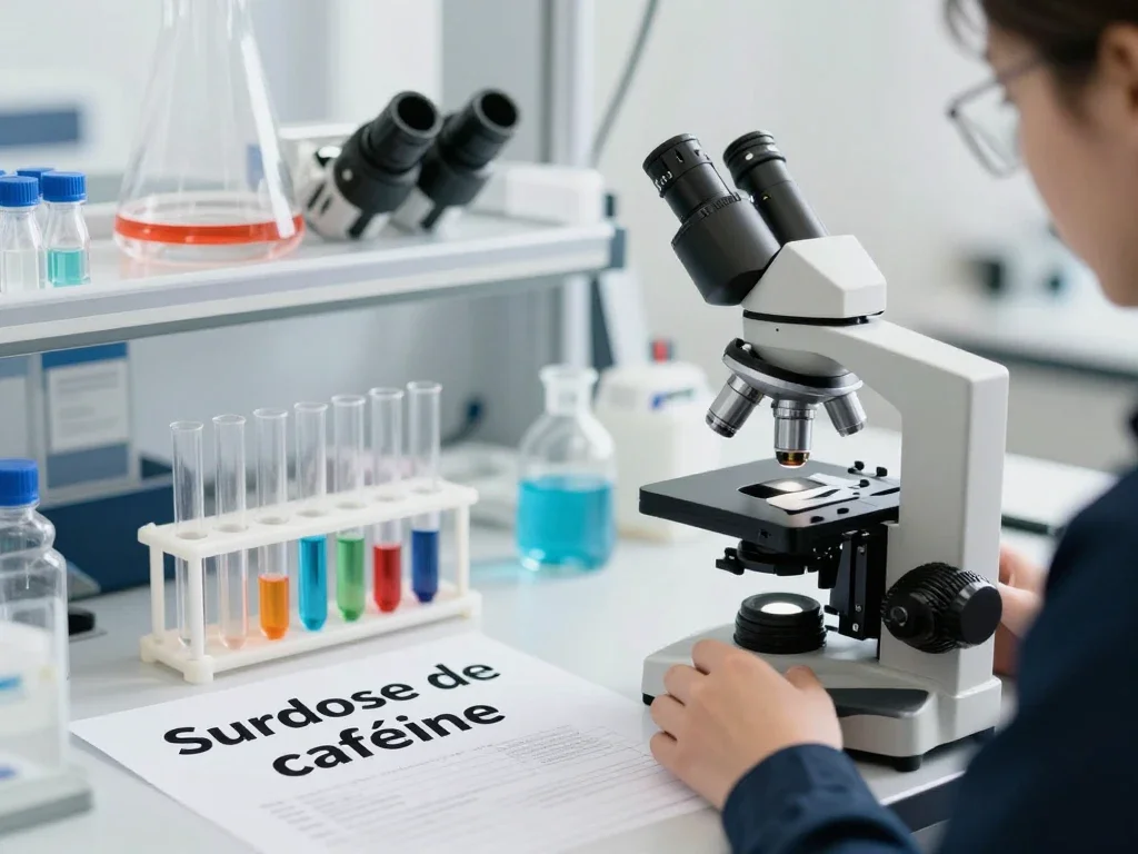 Contexte professionnel illustrant « Surdose de caféine »